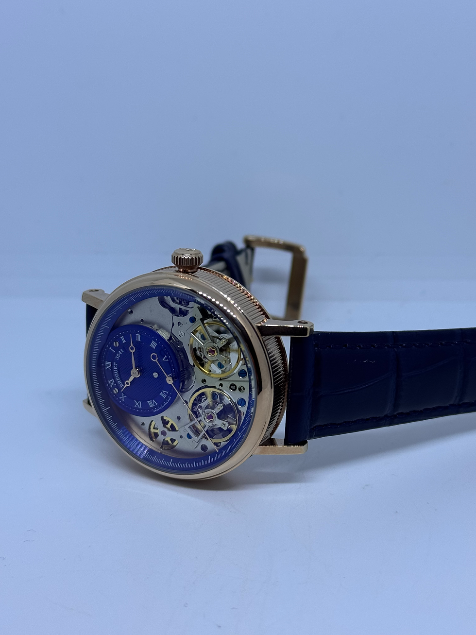 Miniatura: Breguet Double Tourbillon Rose Gold Blue Dial