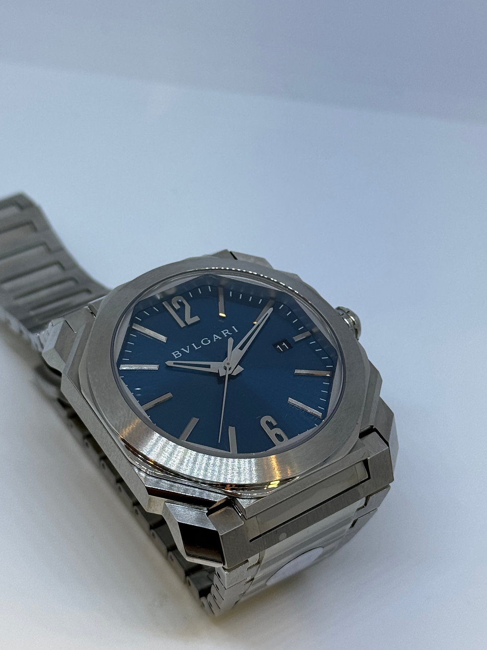 Miniatura: Bulgari Octo Finissimo Blue Dial Silver Swiss