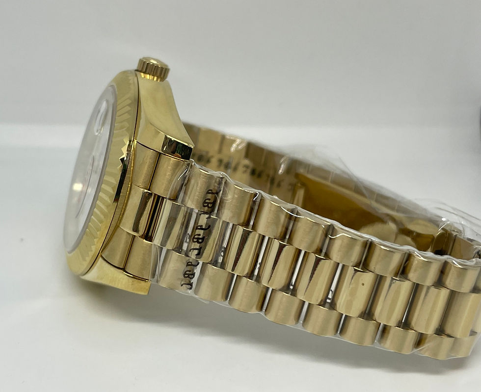 Miniatura: Rolex Day Date Yellow Gold Romain White Dial 41mm