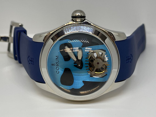 Corum Bubble Flying Tourbillon Blue Skull AresWatchMexico