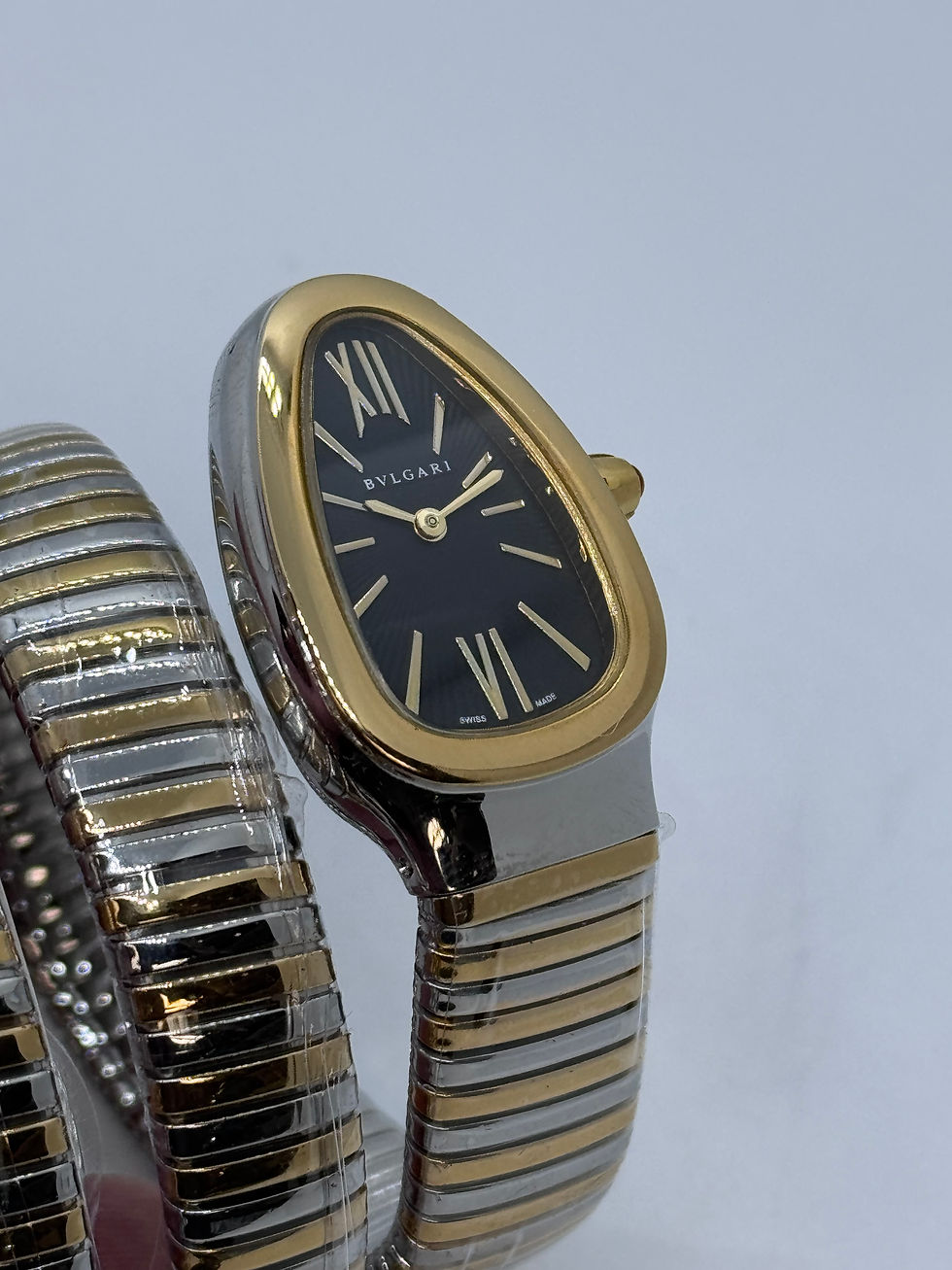 Miniatura: Bulgari Serpenti Spiga Two Tone Black Dial