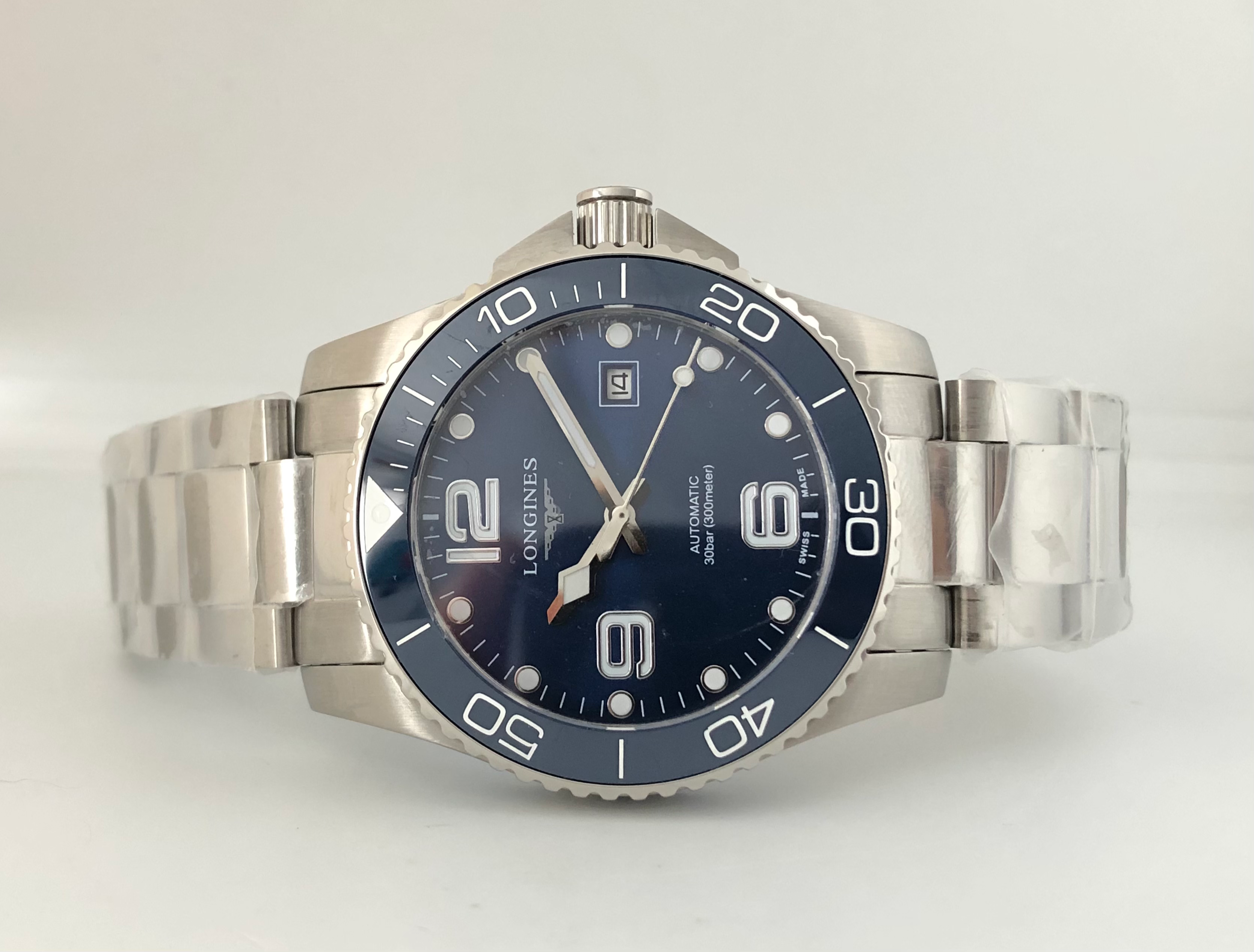 Longines Hydroconquest Blue Dial Silver