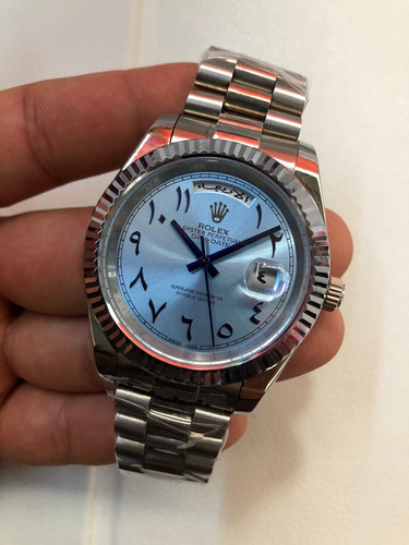 rolex day date 40 blue dial