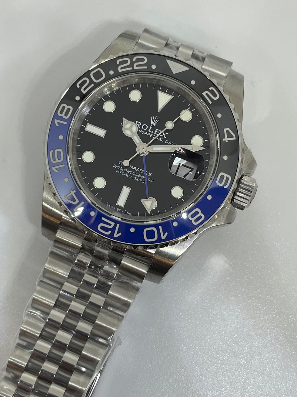 Clon 1:1 Rolex GMT Master II Batgirl 41mm Jubile Swiss