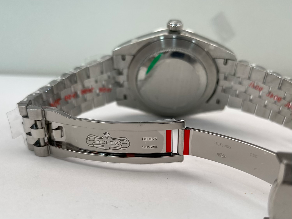 Miniatura: Rolex Date Just 41mm White Dial Jubile
