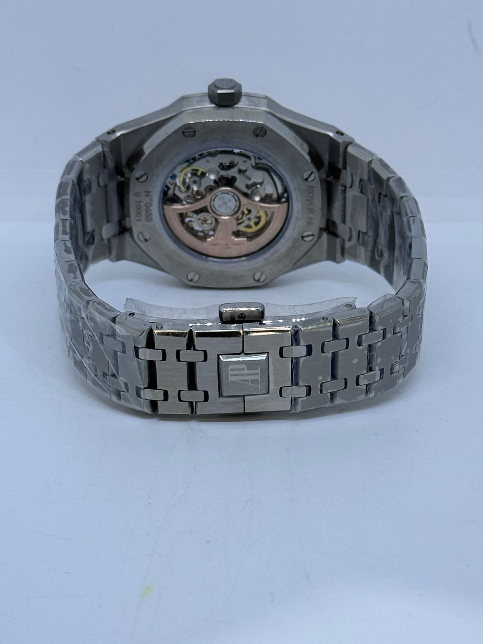 Miniatura: Audemars Piguet Royal Oak Black Skeleton Dial 42mm