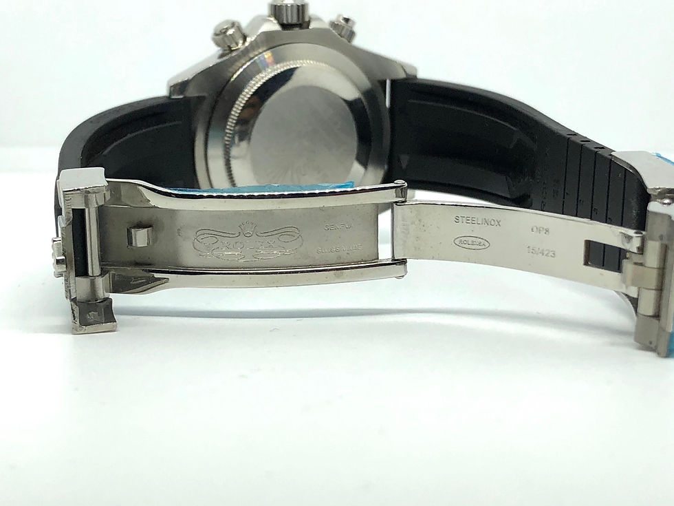 Miniatura: Rolex Daytona Rubber Strap Black Dial