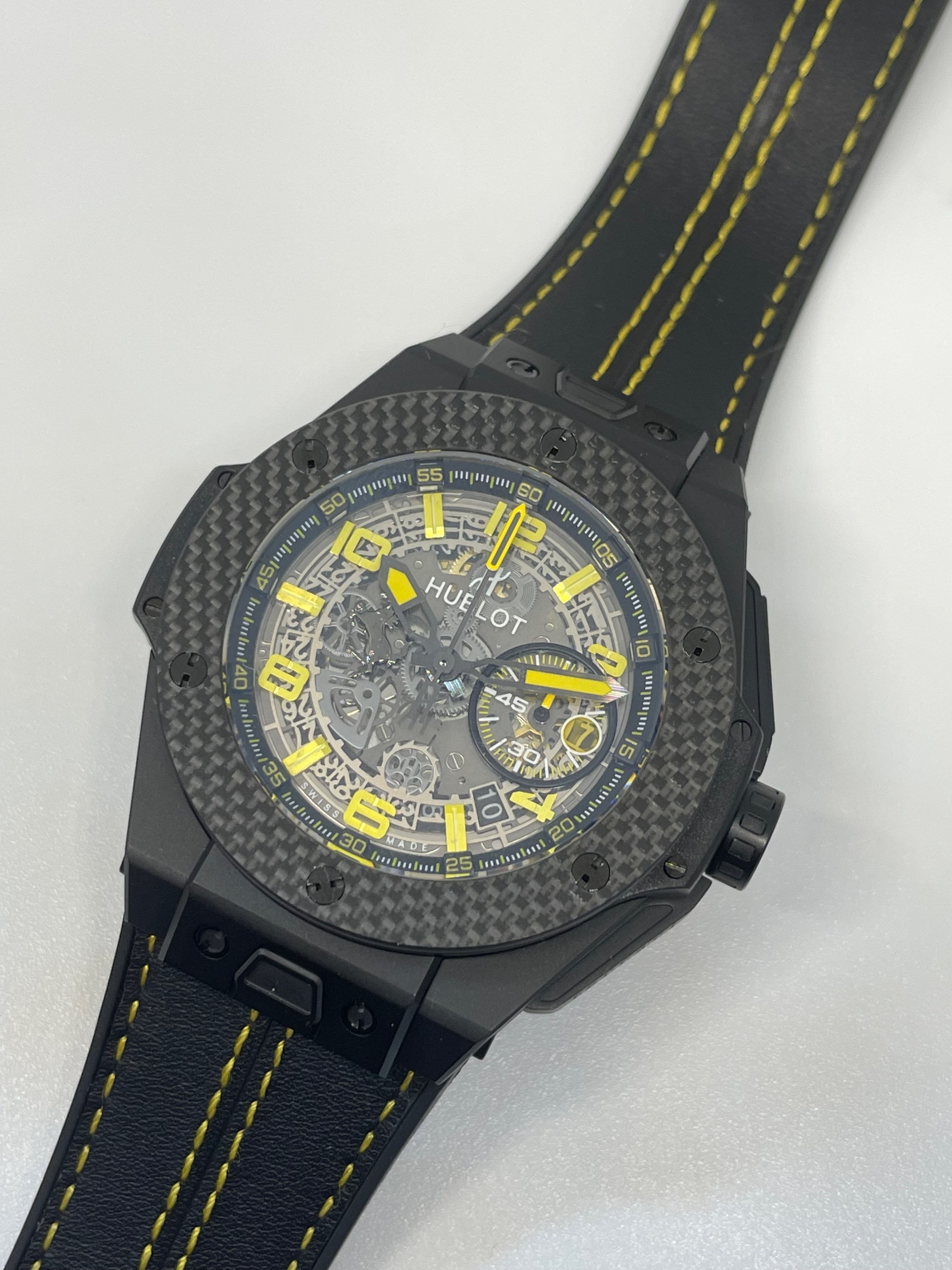 Hublot Big Bang Unico Carbon Fiber Yellow Swiss
