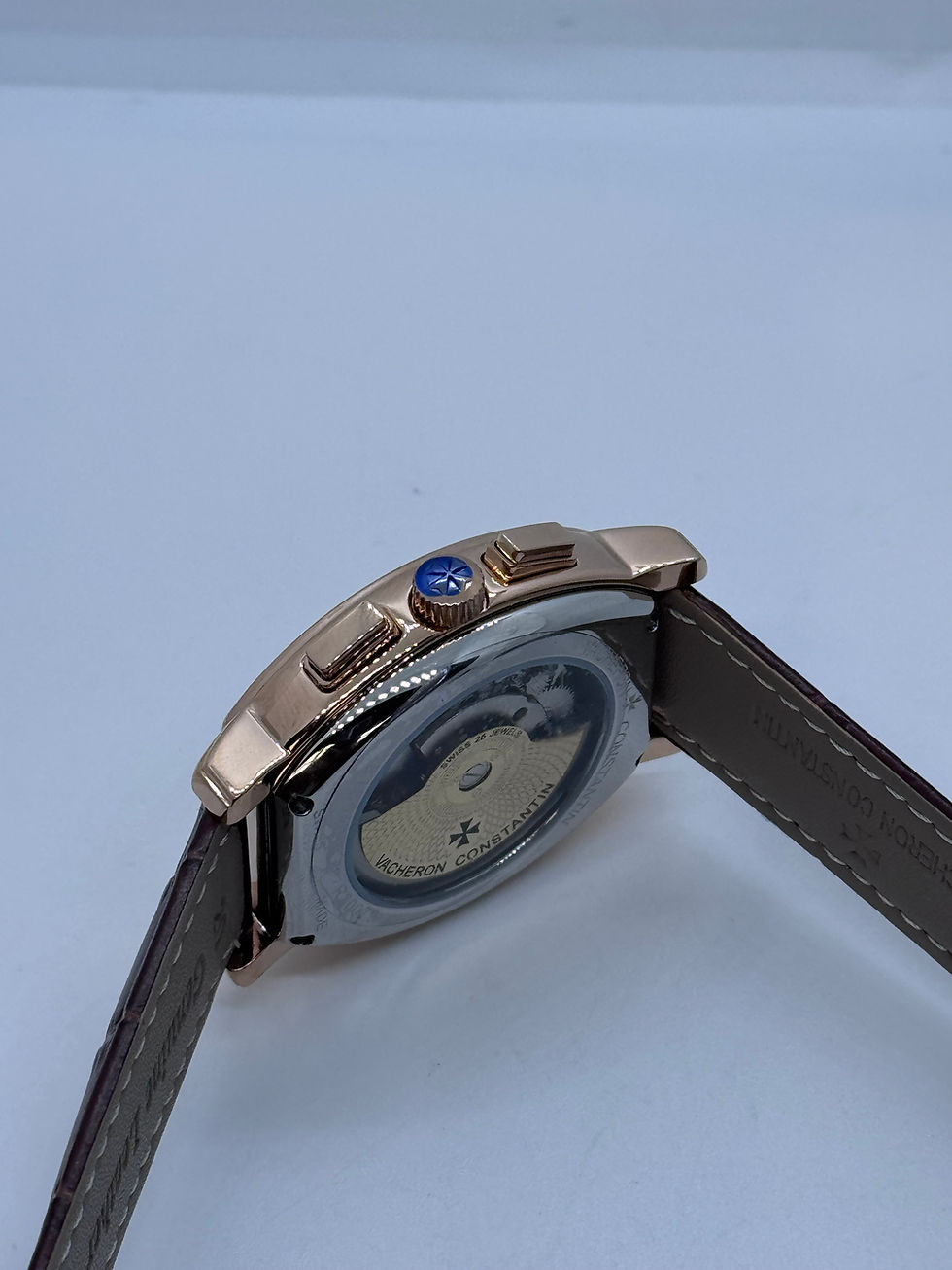 Miniatura: Vacheron Constantin Le Montre Tourbillon Rose Gold Brown Leather