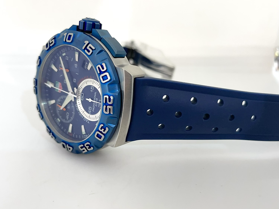 Miniatura: Tag Heuer Formula 1 Chronograph Blue Dial Rubber Strap