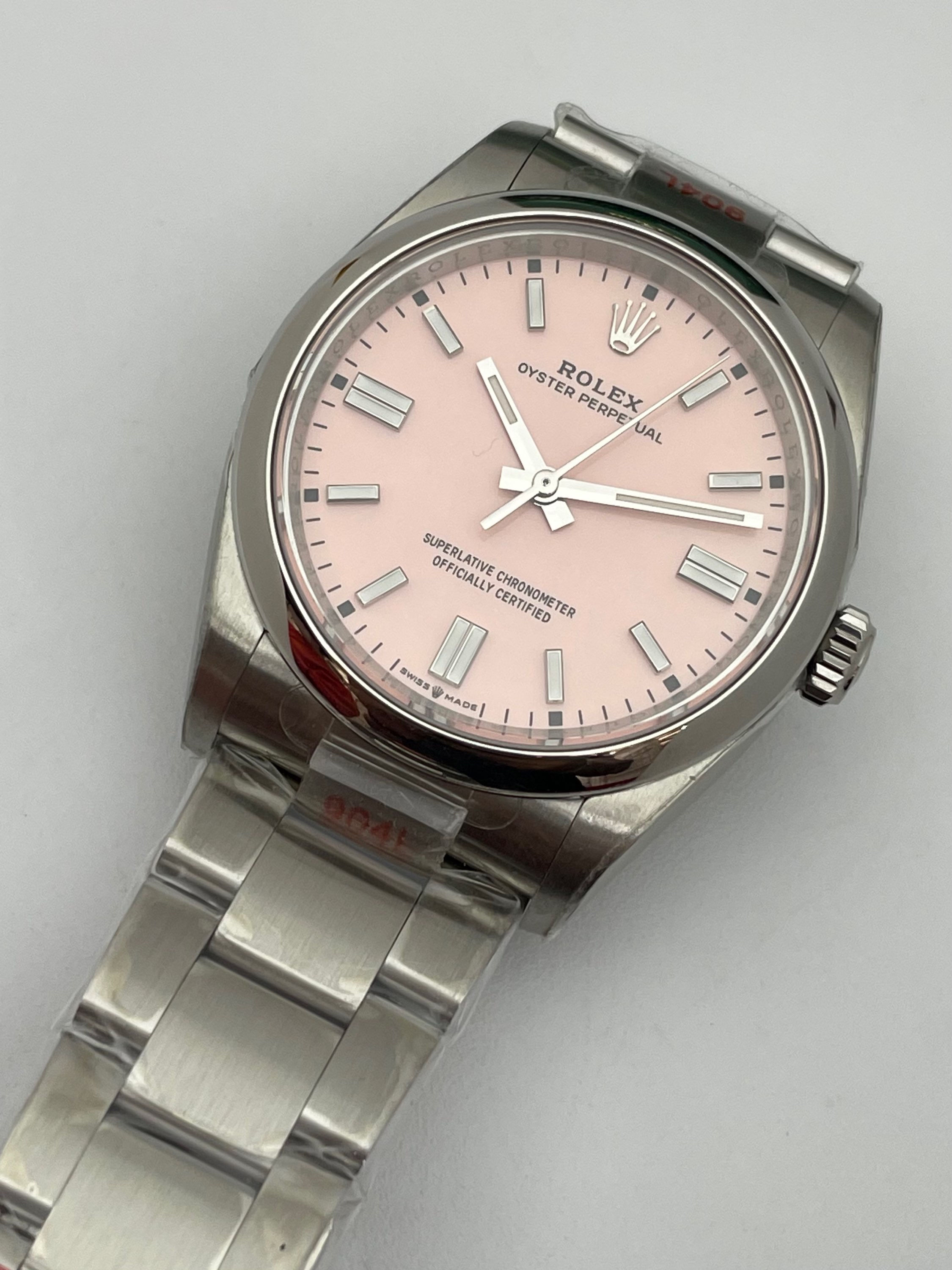 Rolex Oyster 36mm Pink Dial Swiss