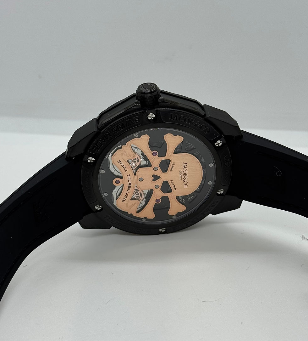 Miniatura: Jacob and Co SKULL Double Tourbillon All Black