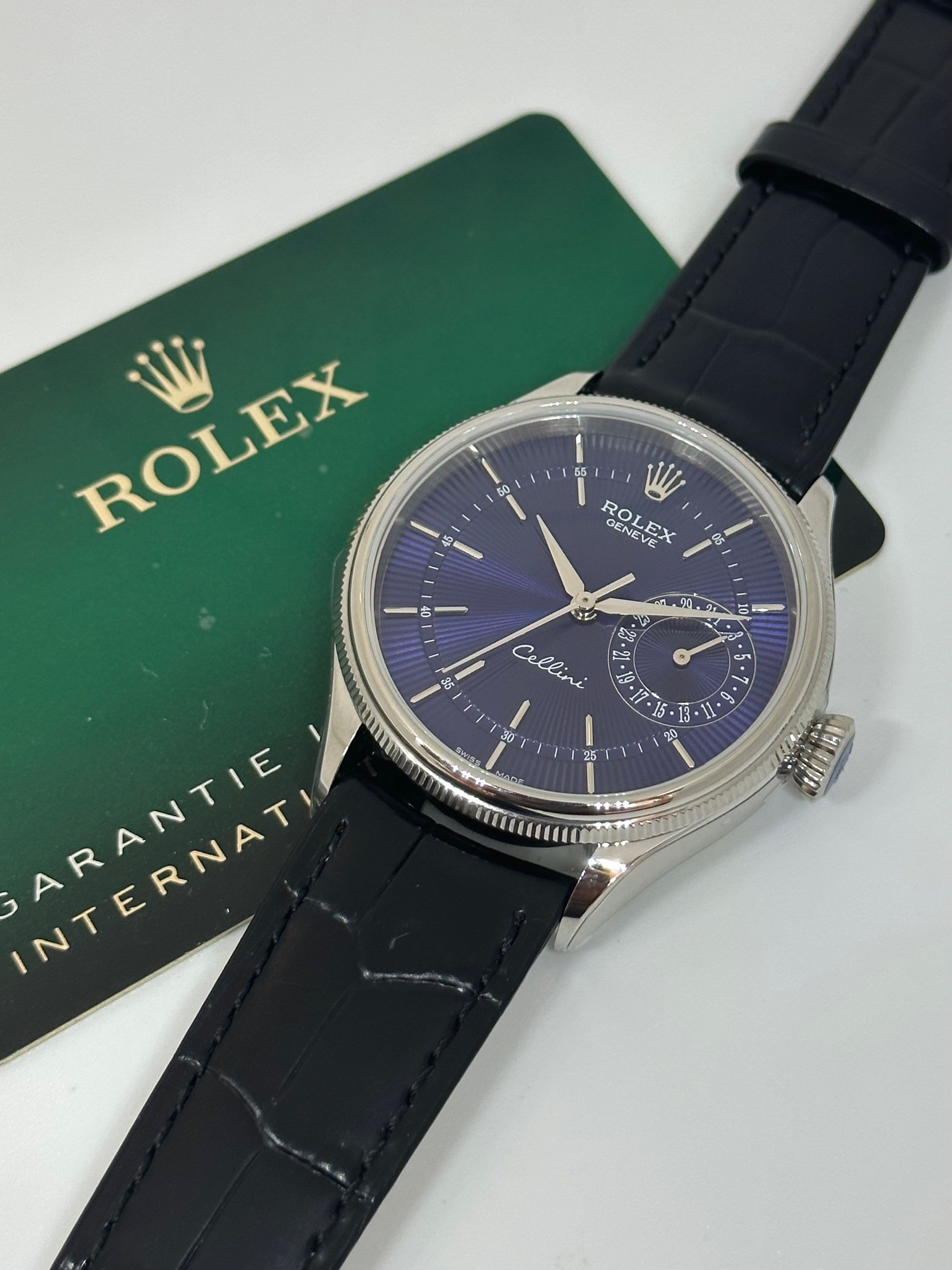 Rolex Cellini 39mm Blue Dial Swiss