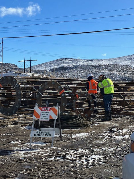 alpine drilling construction work