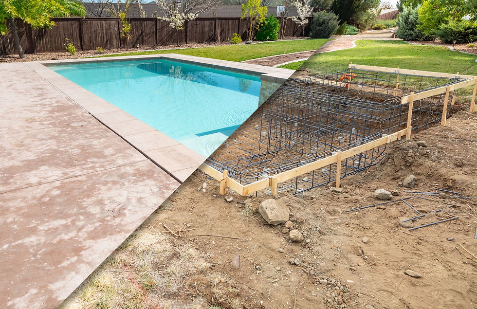 Off-season custom pool construction in the Oklahoma City metro