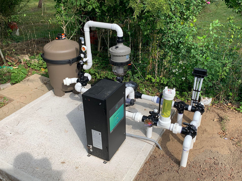 Pool equipment for a saltwater chlorine generation system in Oklahoma
