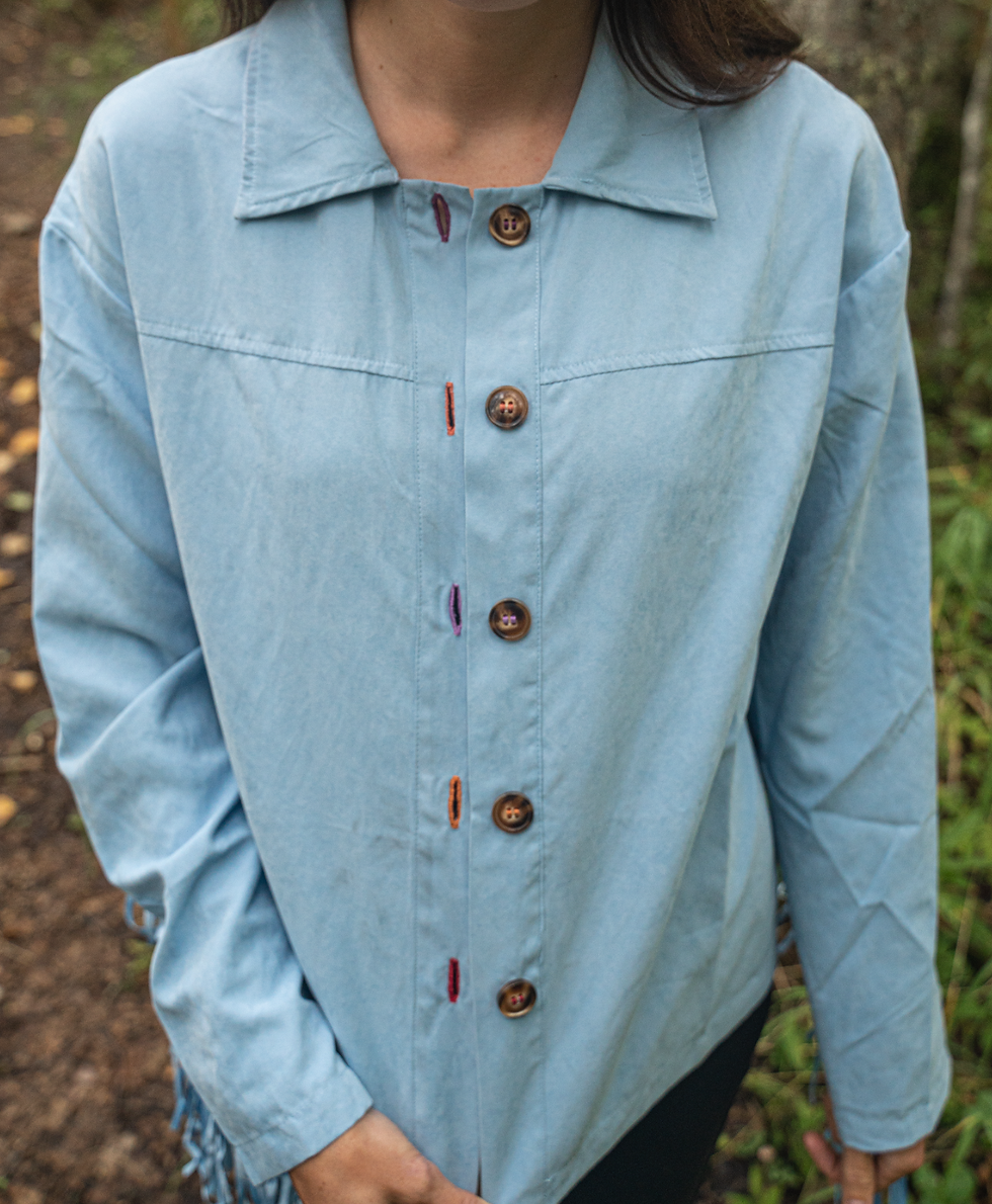 Thumbnail: The Jacket Project, Kelli Lorraine Art, Alaska Range Jacket, Wearable Art, Alaska, Mountains