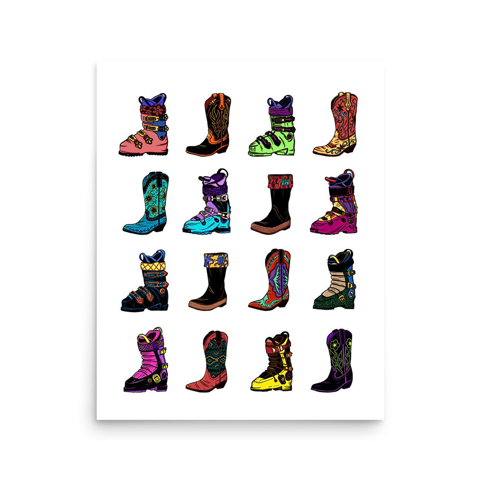 Thumbnail: Range & Run Boots - Drop #1 Poster Print
