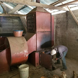 Adding Wood to the Fire Box