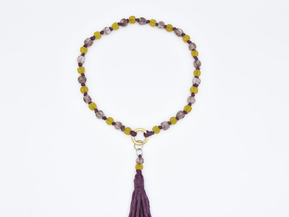 Miniaturbild: Recycling - Perlenhalsband "Lotti"