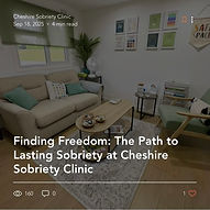Blog:Finding Freedom: The Path to Lasting Sobriety at Cheshire Sobriety Clinic