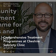 Blog:Comprehensive Treatment Programmes at Cheshire Sobriety Clinic