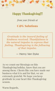 Happy Thanksgiving