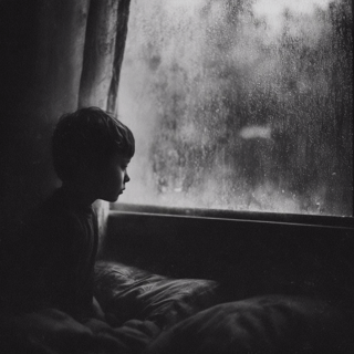 small boy looking out window animated.gif