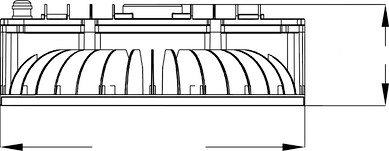 Aukštų lubų sandėlio šviestuvas LED