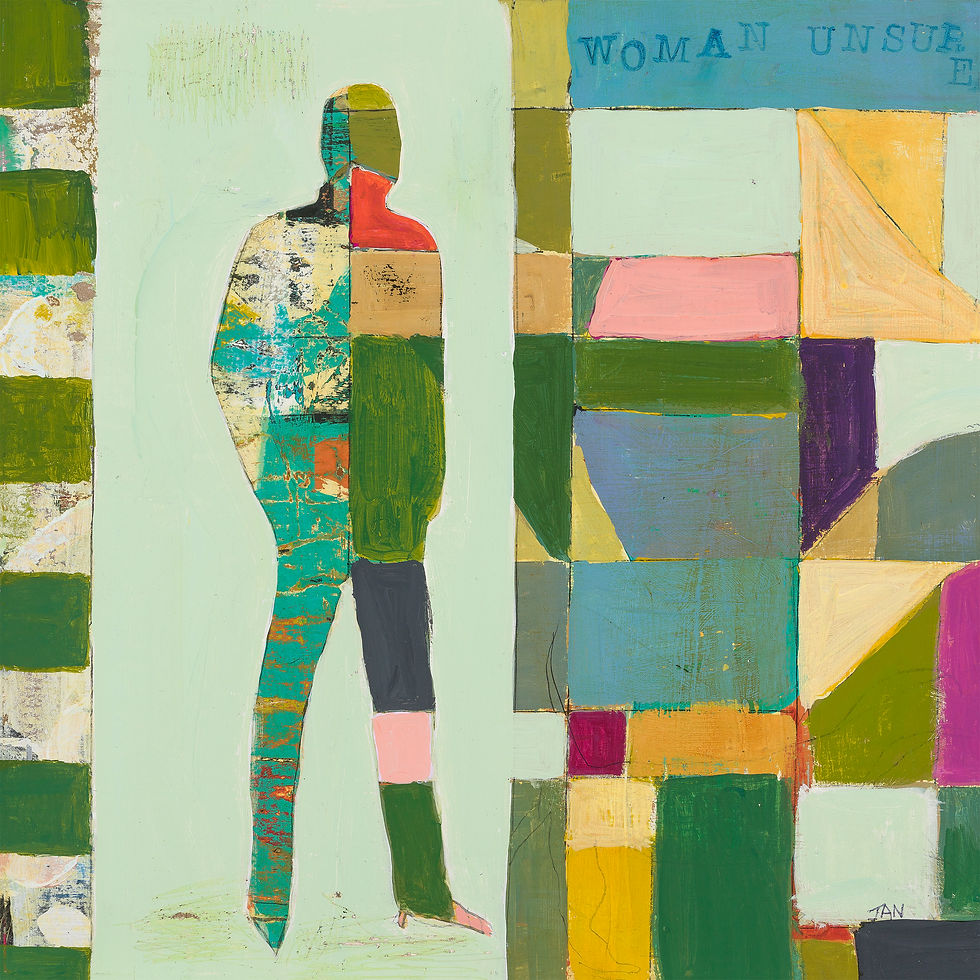 "Woman who doesn't know what to do" Print