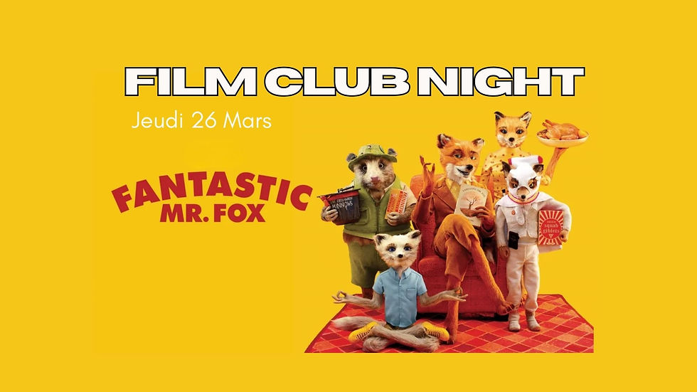 Film Club Night: The Fantastic Mr. Fox (2009)