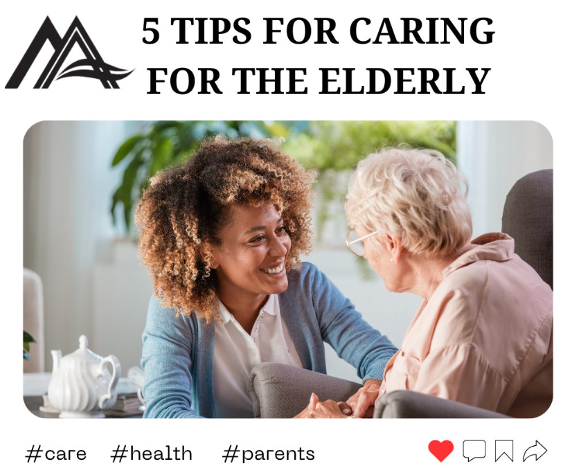 young woman caring for older woman