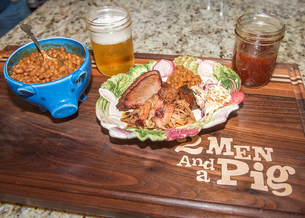 Combo BBQ Plate 2 Men and a Pig - 5607