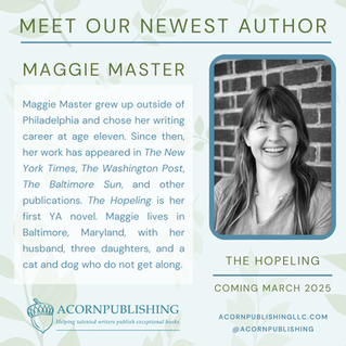 Meet Our Newest Acorn Author—Maggie Master