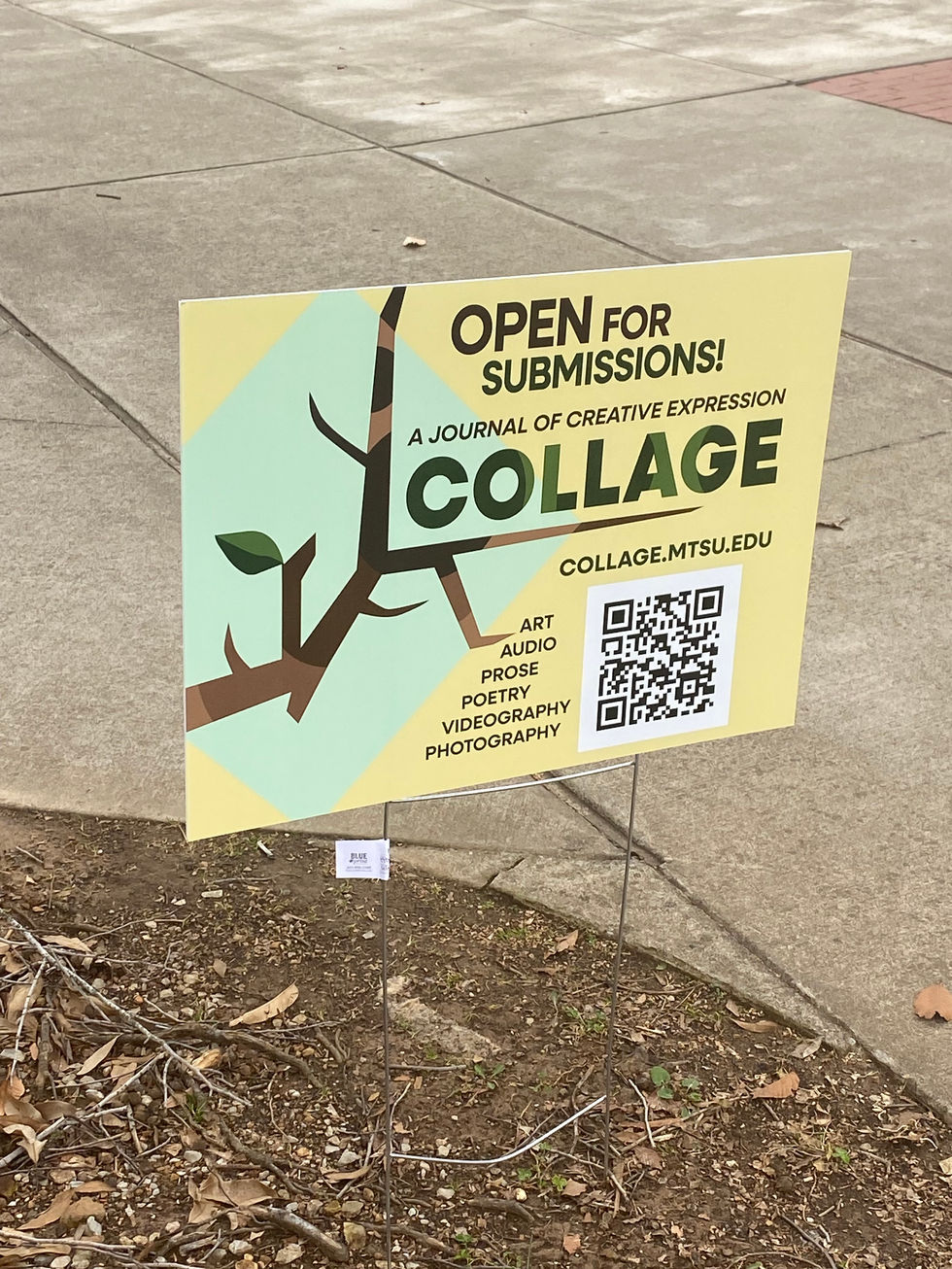Collage Yard Signage