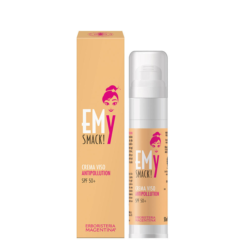 EMy Smack! Crema Viso Antipollution SPF50+I Erboristeria Magent