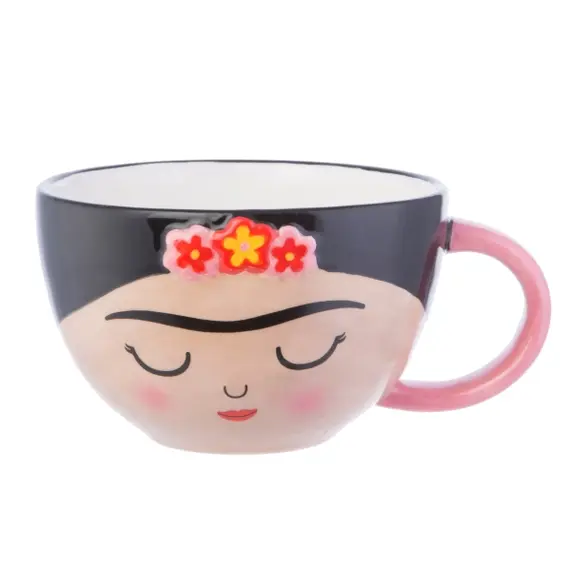 Miniatura: Frida - Set di tazza e piattino a fiori