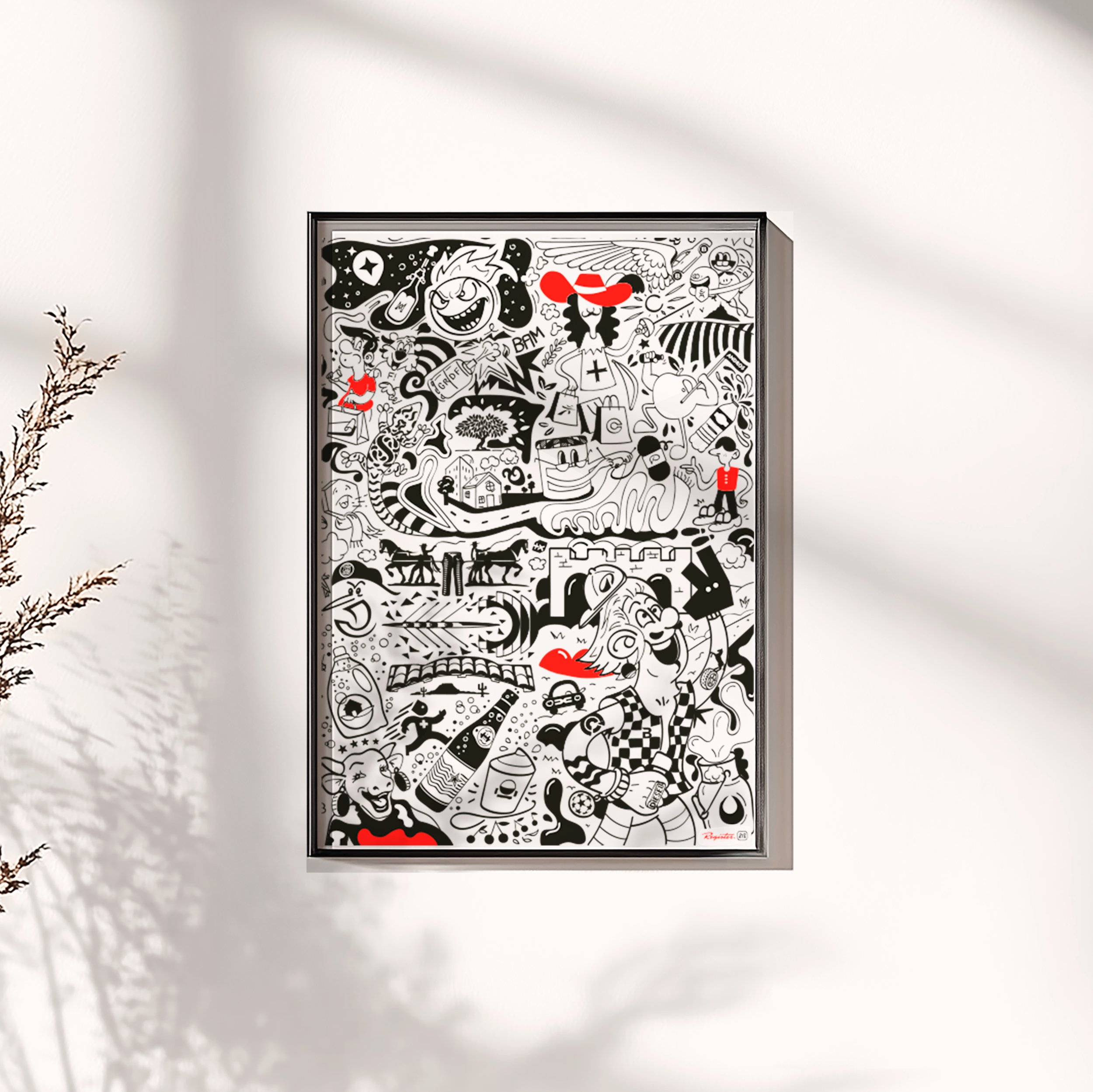 Sérigraphie A4 du morceau 8/8