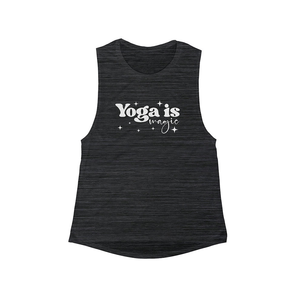 Thumbnail: Flowy Scoop Muscle Tank - Yoga Is Magic