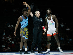 Oumar Tounkara shines in Beat the Streets alumni match at 2026 Final X, presented by Kerberos Capital Management