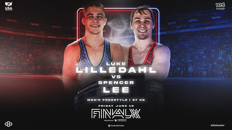 Luke Lilledahl, Spencer Lee rekindle rivalry at 57kg in men's freestyle at 2026 Final X, presented by Kerberos Capital Management