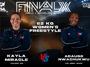 Kayla Miracle, Adaugo Nwachukwu to clash at 62 kg in women's freestyle at 2025 Final X