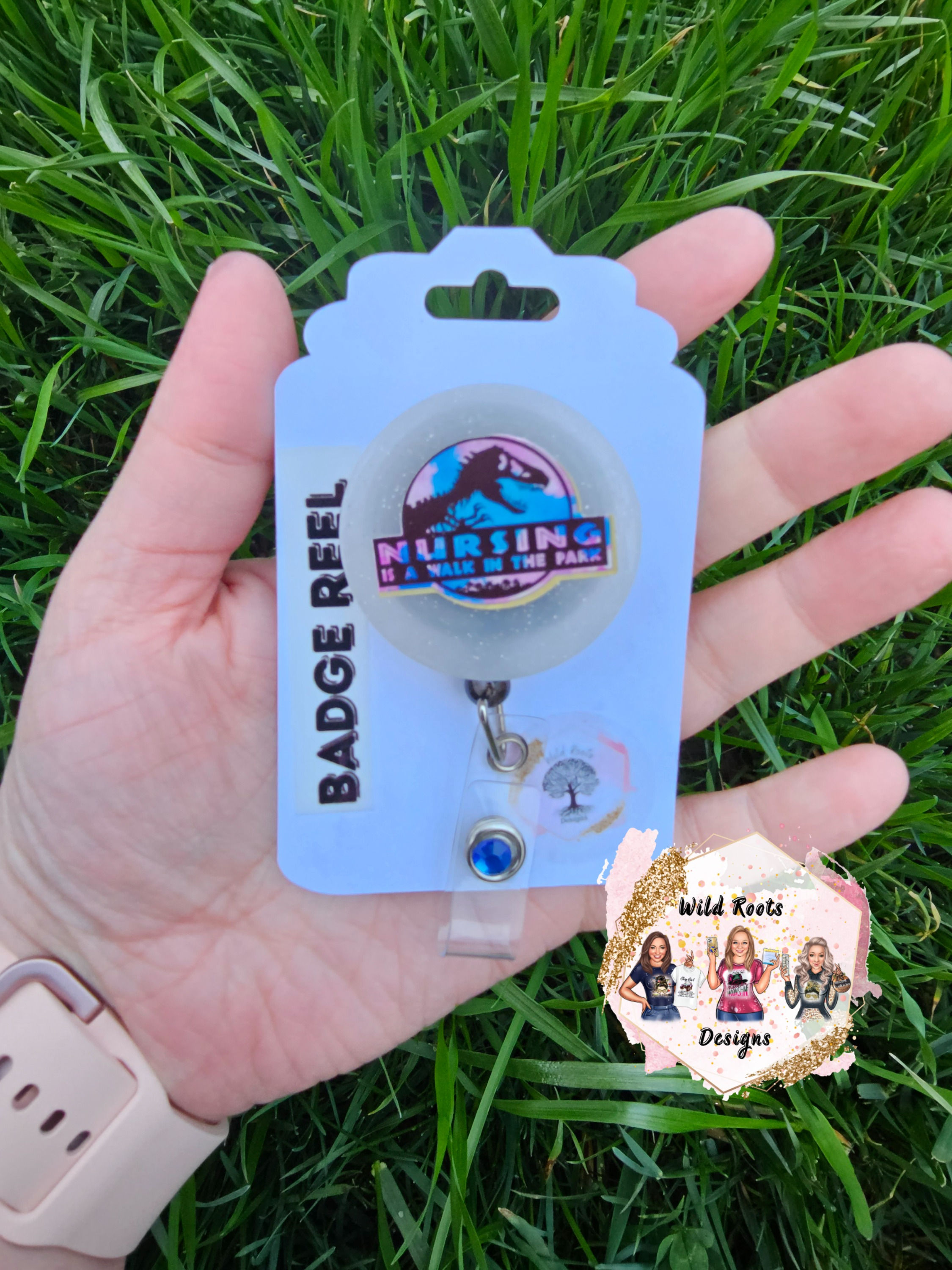 Nursing is a Walk in the Park Badge Reel