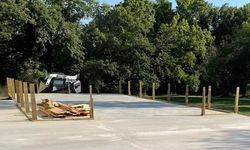 Pole building and footings