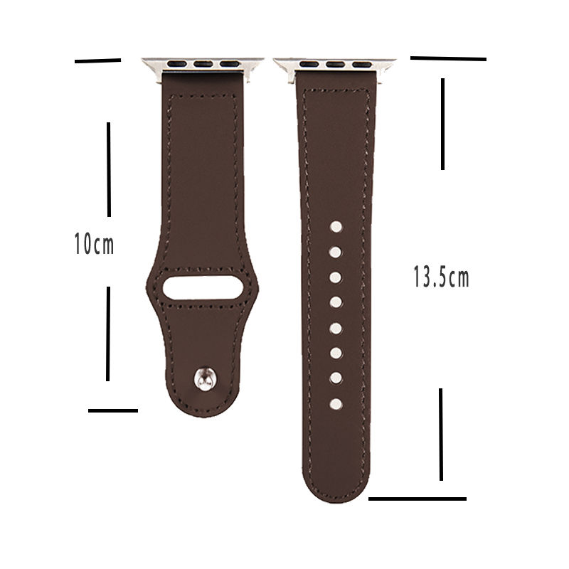 Thumbnail: Apple Watch Ultra SE 87654321 series classic leather strap black brown men and w