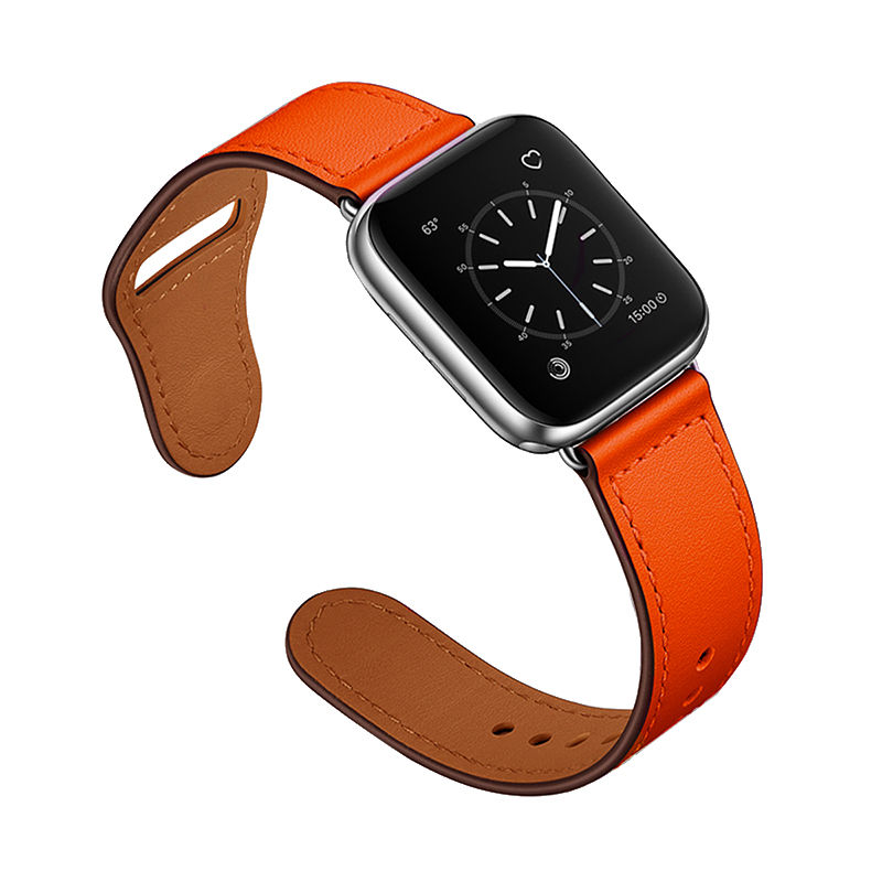 Thumbnail: Apple Watch Ultra SE 87654321 series classic leather strap black brown men and w