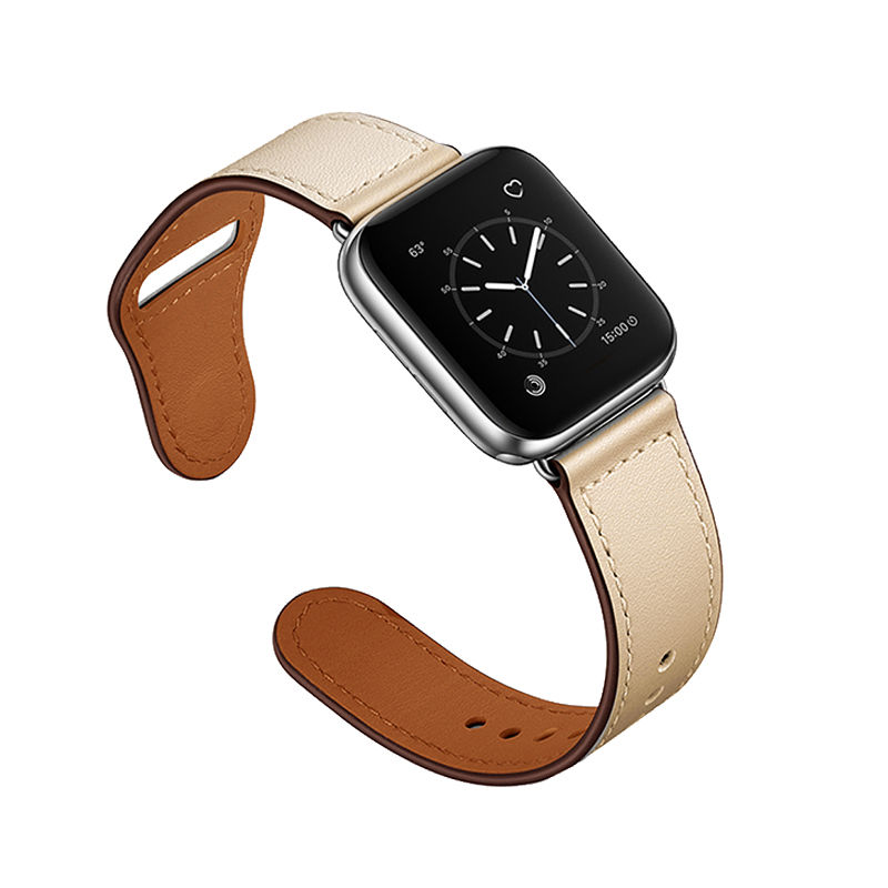 Thumbnail: Apple Watch Ultra SE 87654321 series classic leather strap black brown men and w