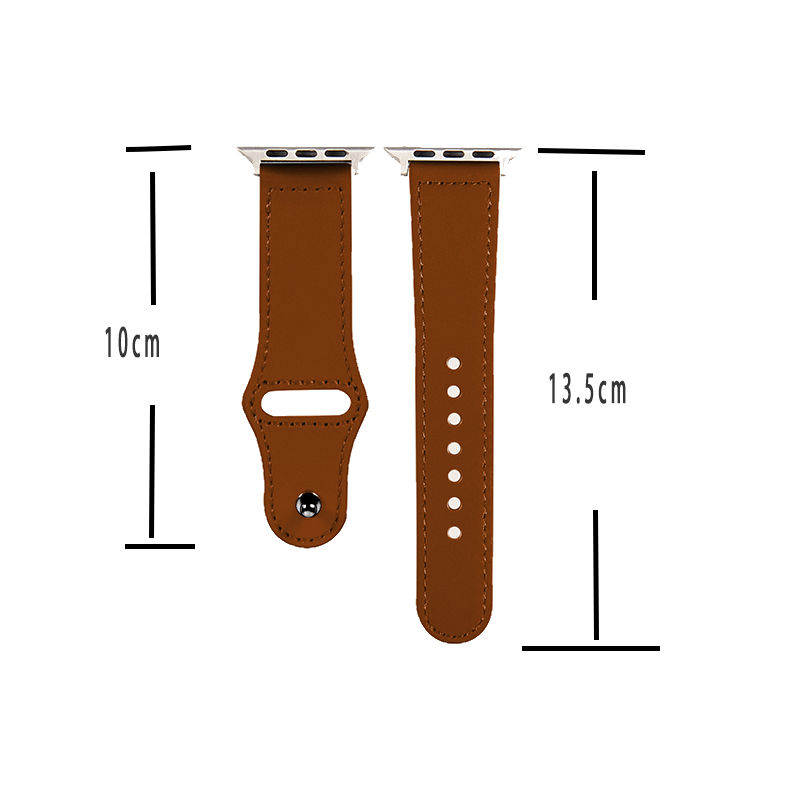Thumbnail: Apple Watch Ultra SE 87654321 series classic leather strap black brown men and w