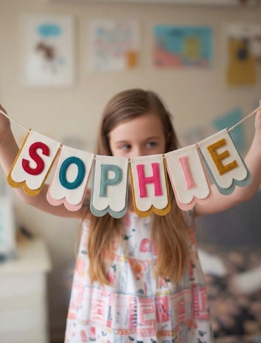 Personalised Letter Bunting - Custom Name Banners for All Occasions ...