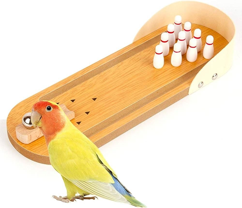 Παιχνίδι για παπαγάλους εκπάιδευση τρίκ bowling birds kingdom zazoopet